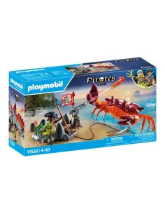 Playmobil batalla con el cangrejo gigante