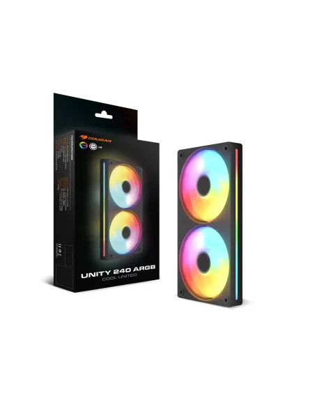 COUGAR UNITY 240 ARGB Carcasa del ordenador Ventilador 12 cm Negro