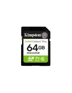 Kingston Technology 64 GB SDXC Canvas Select Plus Gen3 100 MB s C10 UHS-I U1 V10