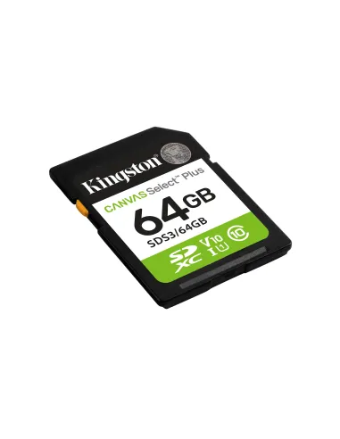 Kingston Technology 64 GB SDXC Canvas Select Plus Gen3 100 MB s C10 UHS-I U1 V10
