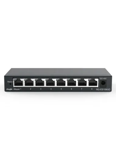 Ruijie Unmanaged Switch 8xGb RJ45 Steel Case