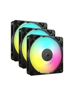 Ventilador caja corsair rs120 argb 3 x 120mm negro