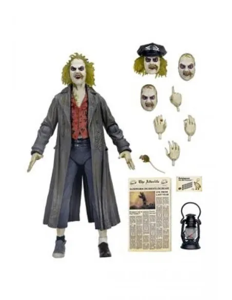 Ultimate beetlejuice tour guide the bio - exorcist scale action fig. 18 cm beetlejuice 1988