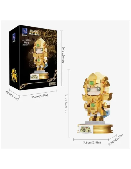 Leo mini set construccion 13 cm saint seiya