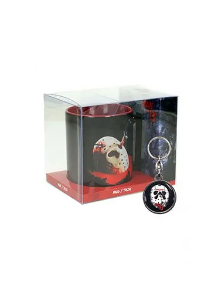 Poster mascara taza + regalo llavero metalico viernes 13