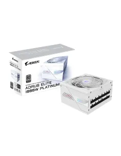 GIGABYTE AORUS ELITE P1000W ICE Fuente de Alimentación - PCIe 5.0, 80 PLUS Platinum, Diseño completamente modular, Ventilador