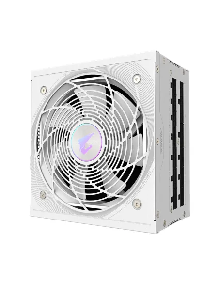 GIGABYTE AORUS ELITE P1000W ICE Fuente de Alimentación - PCIe 5.0, 80 PLUS Platinum, Diseño completamente modular, Ventilador