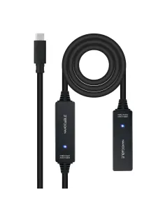 Nanocable 10.01.1312 cable USB USB 3.2 Gen 1 (3.1 Gen 1) 10 m USB C Negro