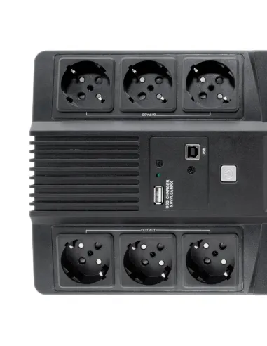 CoolBox SAI SCUDO3 800VA 480W 3+3 SCHUKOS + SOFTWARE