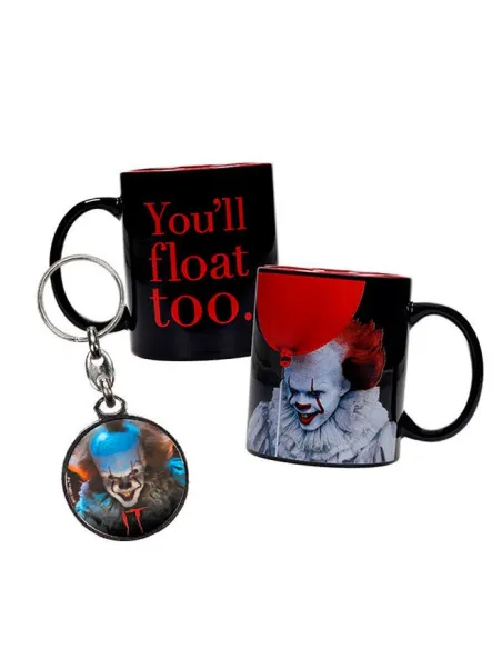 Pennywise taza + regalo llavero metalico it