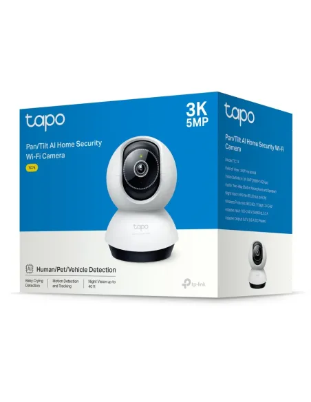 TP-Link Tapo TC74 cámara de vigilancia Bombilla Cámara de seguridad IP Interior 2880 x 1620 Pixeles Techo Escritorio