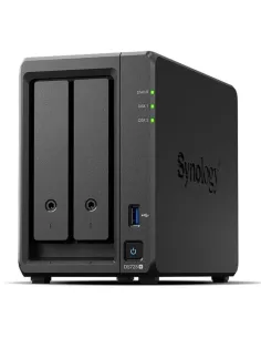 Servidor nas synology disk station ds725+ 4gb 2 bahias gigabit ethernet