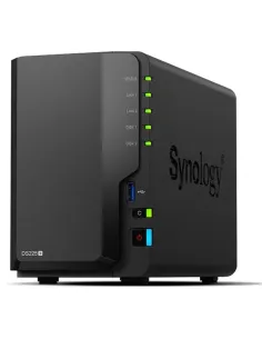 Servidor nas synology disk station ds225+ 2gb 2 bahias gigabit ethernet