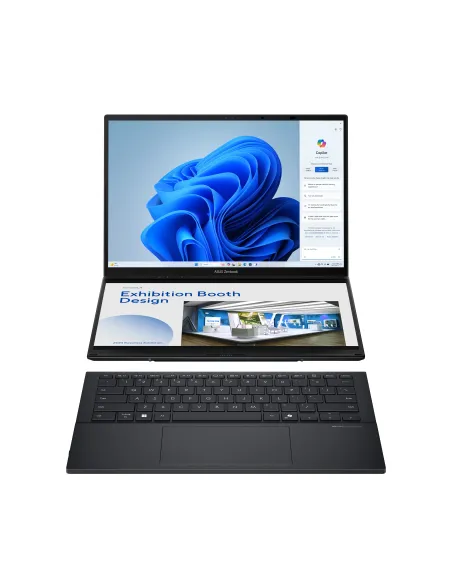 ASUS Zenbook Duo OLED UX8406CA-PZ166X - Ordenador Portátil 14" WQXGA+ 120Hz (Intel Core Ultra 9 285H, 32GB RAM, 1TB SSD, Arc
