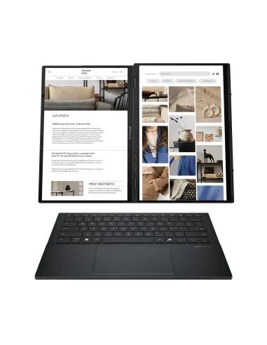ASUS Zenbook Duo OLED UX8406CA-PZ166X - Ordenador Portátil 14" WQXGA+ 120Hz (Intel Core Ultra 9 285H, 32GB RAM, 1TB SSD, Arc