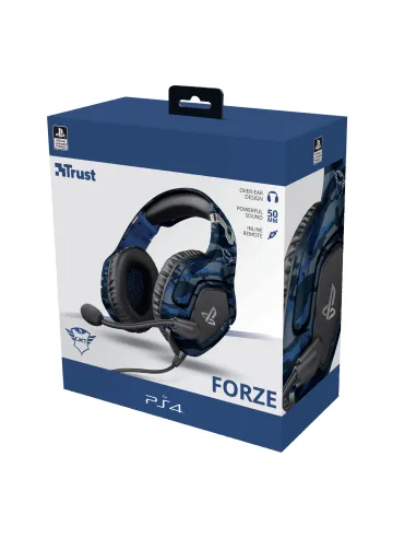 Trust GXT 488 Forze PS4 Auriculares Alámbrico Diadema Juego Negro, Azul