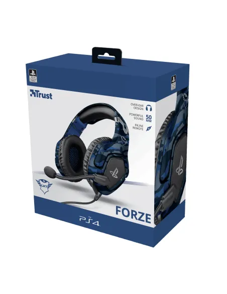 Trust GXT 488 Forze PS4 Auriculares Alámbrico Diadema Juego Negro, Azul