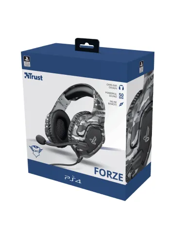 Trust GXT 488 Forze PS4 Auriculares Alámbrico Diadema Juego Negro, Gris