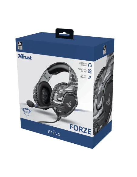 Trust GXT 488 Forze PS4 Auriculares Alámbrico Diadema Juego Negro, Gris