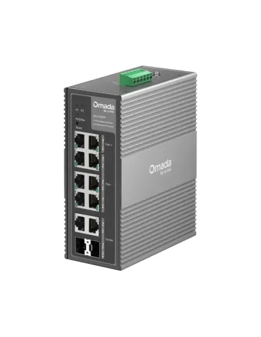 TP-Link Omada IES210GPP switch Gestionado Gigabit Ethernet (10 100 1000) Energía sobre Ethernet (PoE) DIN rail Gris