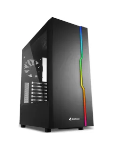 Caja sharkoon rgb slider atx 2xusb3.0 2xusb2.0 sin fuente negro