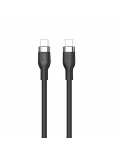 Cable usb tipo c hyper 2m - macho - macho - negro