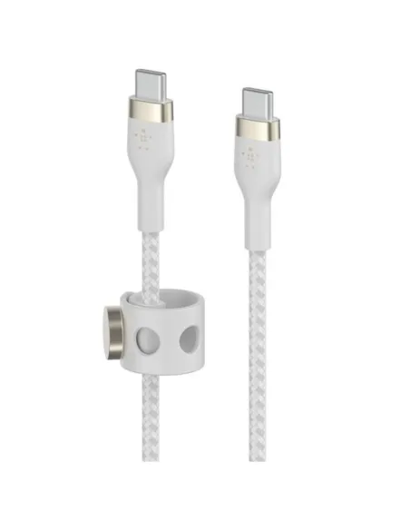 Cable usb tipo c belkin 3m -  macho - macho -  blanco -  trenzado