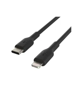 Cable lightning a usb tipo c belkin 2m -  macho - macho -  negro -  trenzado