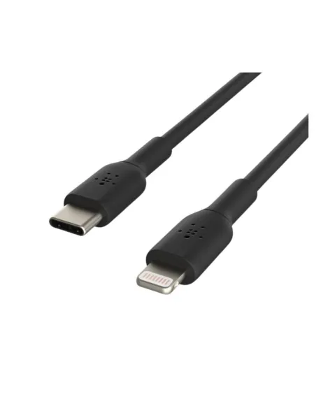 Cable lightning a usb tipo c belkin 2m -  macho - macho -  negro -  trenzado