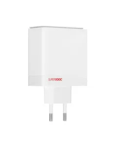 Cargador one plus supervoc 100w 1xusb tipo c 1x usb tipo a blanco