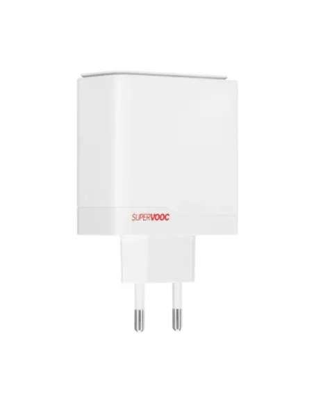 Cargador one plus supervoc 100w 1xusb tipo c 1x usb tipo a blanco