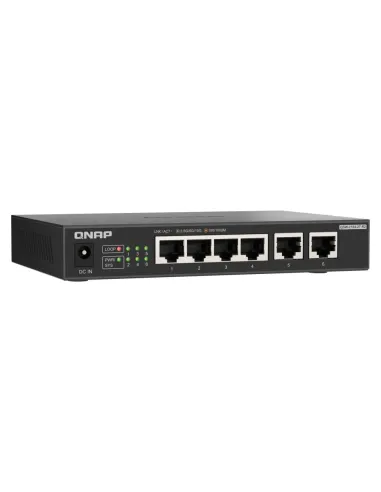 QNAP QSW-2104-2T-R2 switch No administrado 10G Ethernet (100 1000 10000) Escritorio Negro