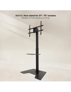 TooQ Soporte Elevador Multiusos para Monitor Portátil, Negro 2