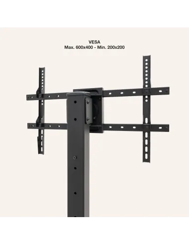 TooQ Soporte Elevador Multiusos para Monitor Portátil, Negro