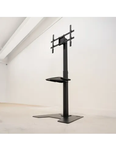 TooQ Soporte Elevador Multiusos para Monitor Portátil, Negro