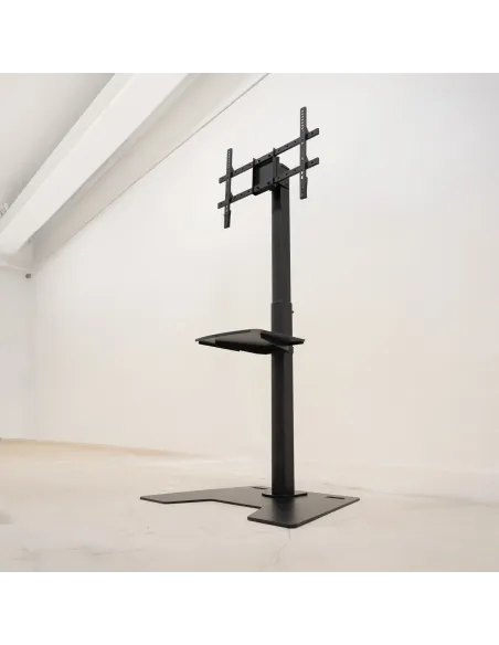 TooQ Soporte Elevador Multiusos para Monitor Portátil, Negro