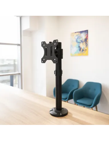 TooQ Soporte de Mesa para Pantallas 17"-32", Color Negro