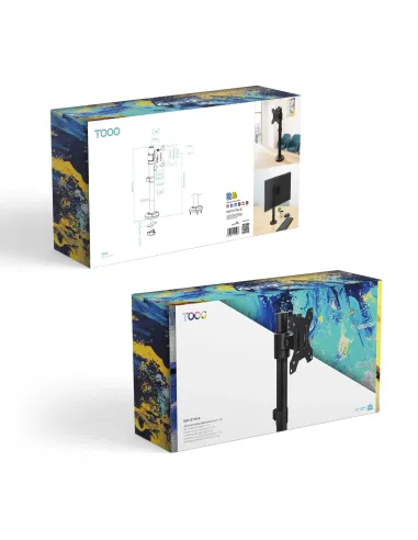 TooQ Soporte de Mesa para Pantallas 17"-32", Color Negro