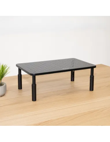 TooQ Soporte Elevador Multiusos para Monitor Portátil, Negro