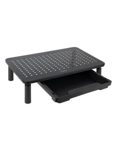 TooQ Soporte Elevador Multiusos para Monitor Portátil, Negro