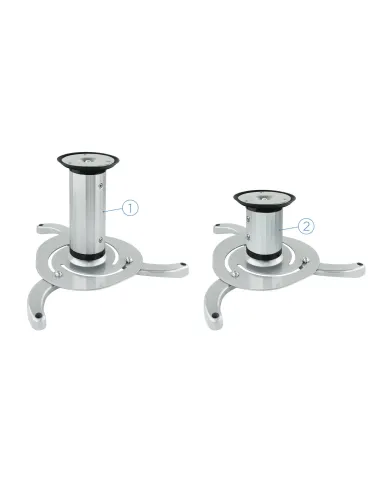TooQ SOPORTE UNIVERSAL DE TECHO GIRATORIO 360º PARA PROYECTOR PLATA