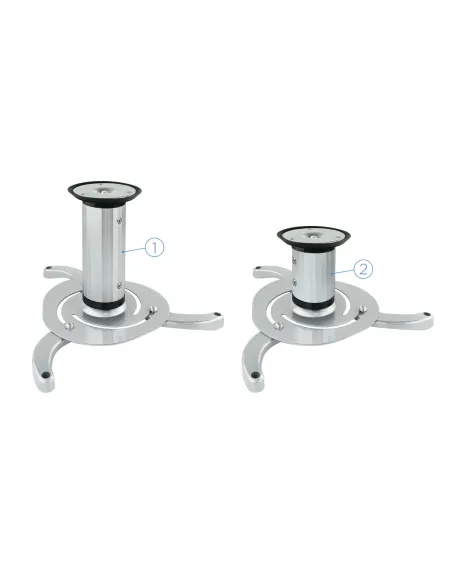 TooQ SOPORTE UNIVERSAL DE TECHO GIRATORIO 360º PARA PROYECTOR PLATA