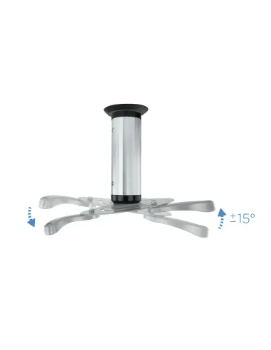 TooQ SOPORTE UNIVERSAL DE TECHO GIRATORIO 360º PARA PROYECTOR PLATA