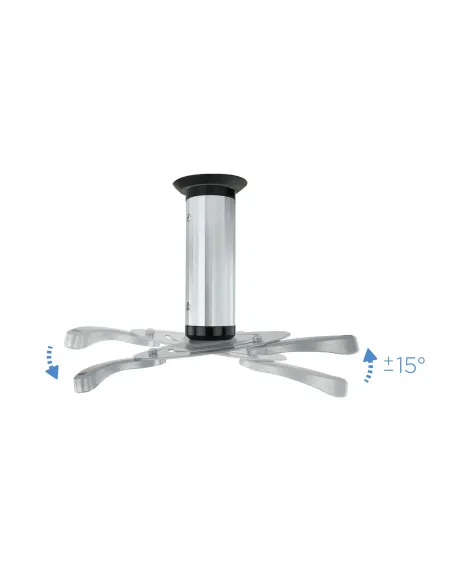 TooQ SOPORTE UNIVERSAL DE TECHO GIRATORIO 360º PARA PROYECTOR PLATA