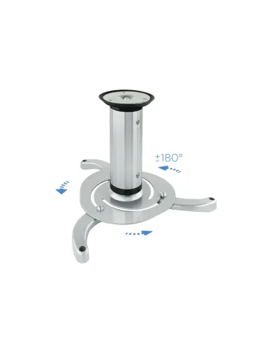 TooQ SOPORTE UNIVERSAL DE TECHO GIRATORIO 360º PARA PROYECTOR PLATA
