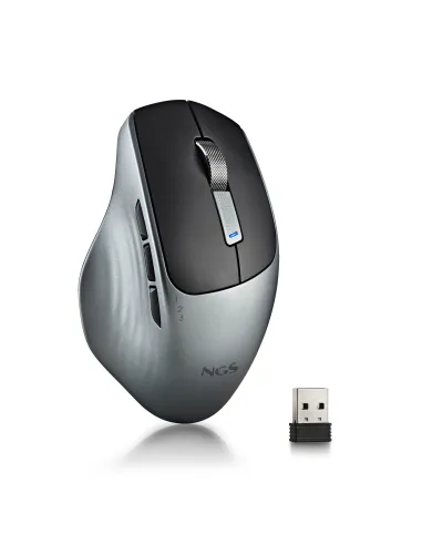 NGS LUSH-RB ratón Oficina mano derecha RF inalámbrico Óptico 1600 DPI