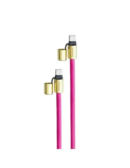 Cable usb tipo c intenso 1.65m -  macho - macho -  rosa