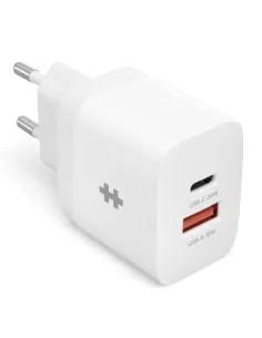 Cargador hyper juice 20w 1x usb tipo a 1x usb tipo c blanco