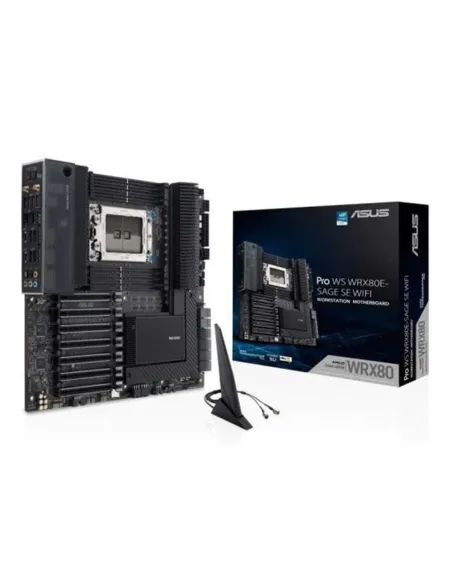 Placa base asus amd pro workstation wrx80e - sage se wifi eatx -  8x ddr4 -  4x sata 6gb - s