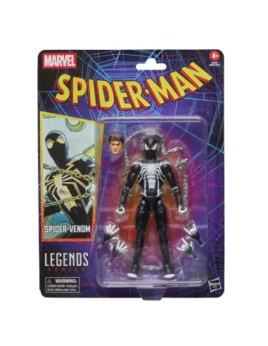 Figura hasbro marvel legends series spider - man spider - venom